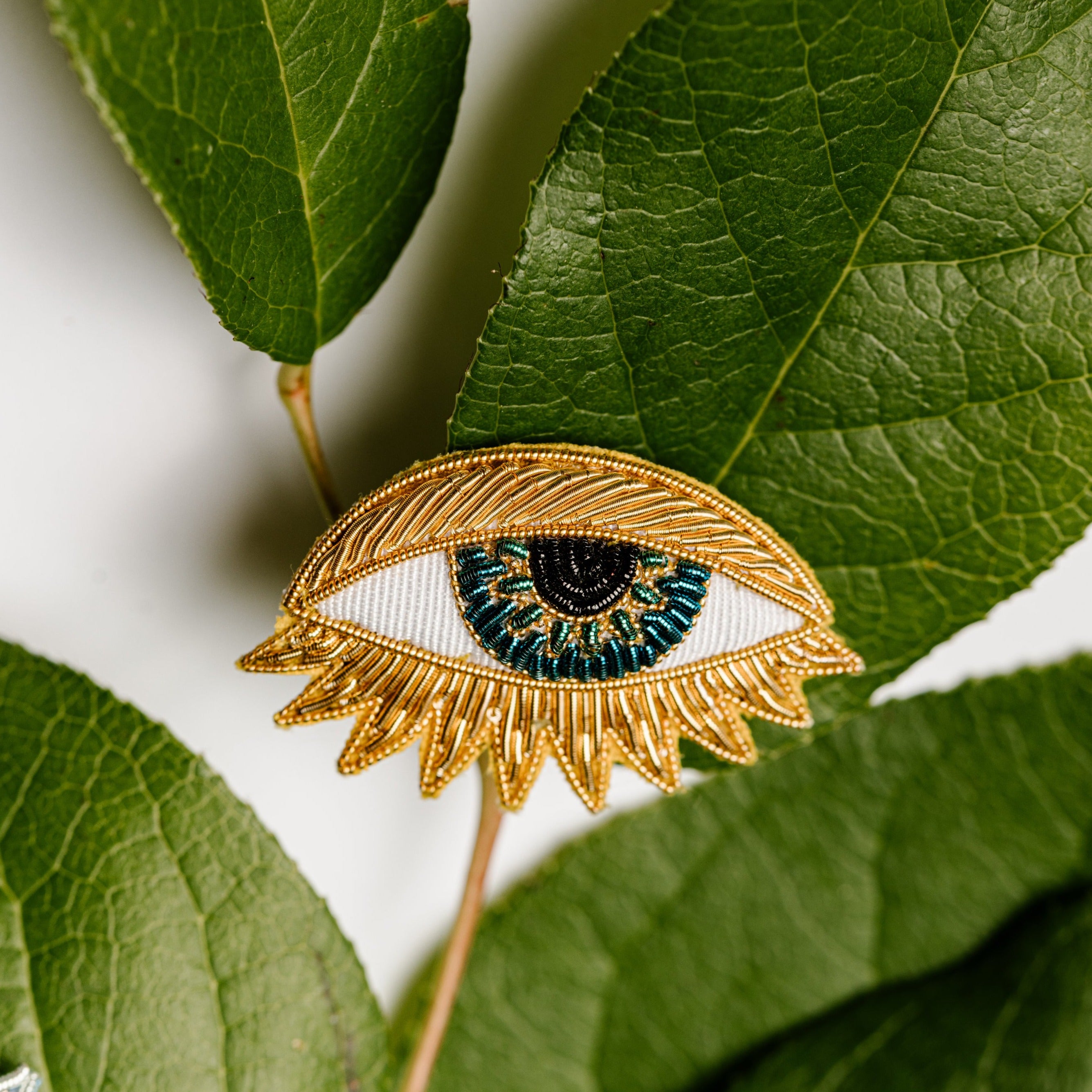 Gold Celestial Eye Brooch (6696037253299)