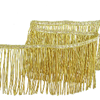 Gold Plated Bullion Fringe 4 Inch (100 mm) (4334640889928)