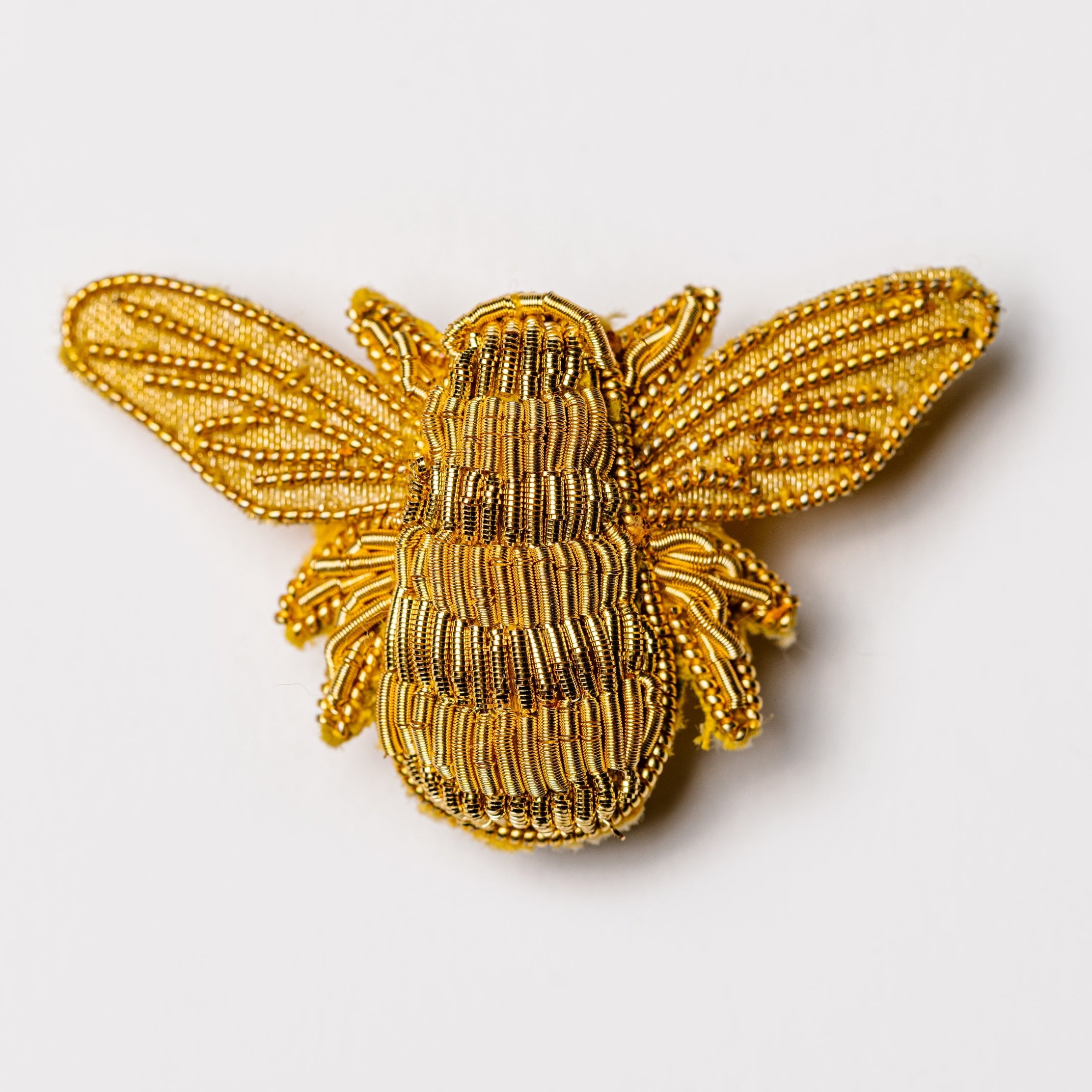 Goldwork Bee Brooch (4380316434504)
