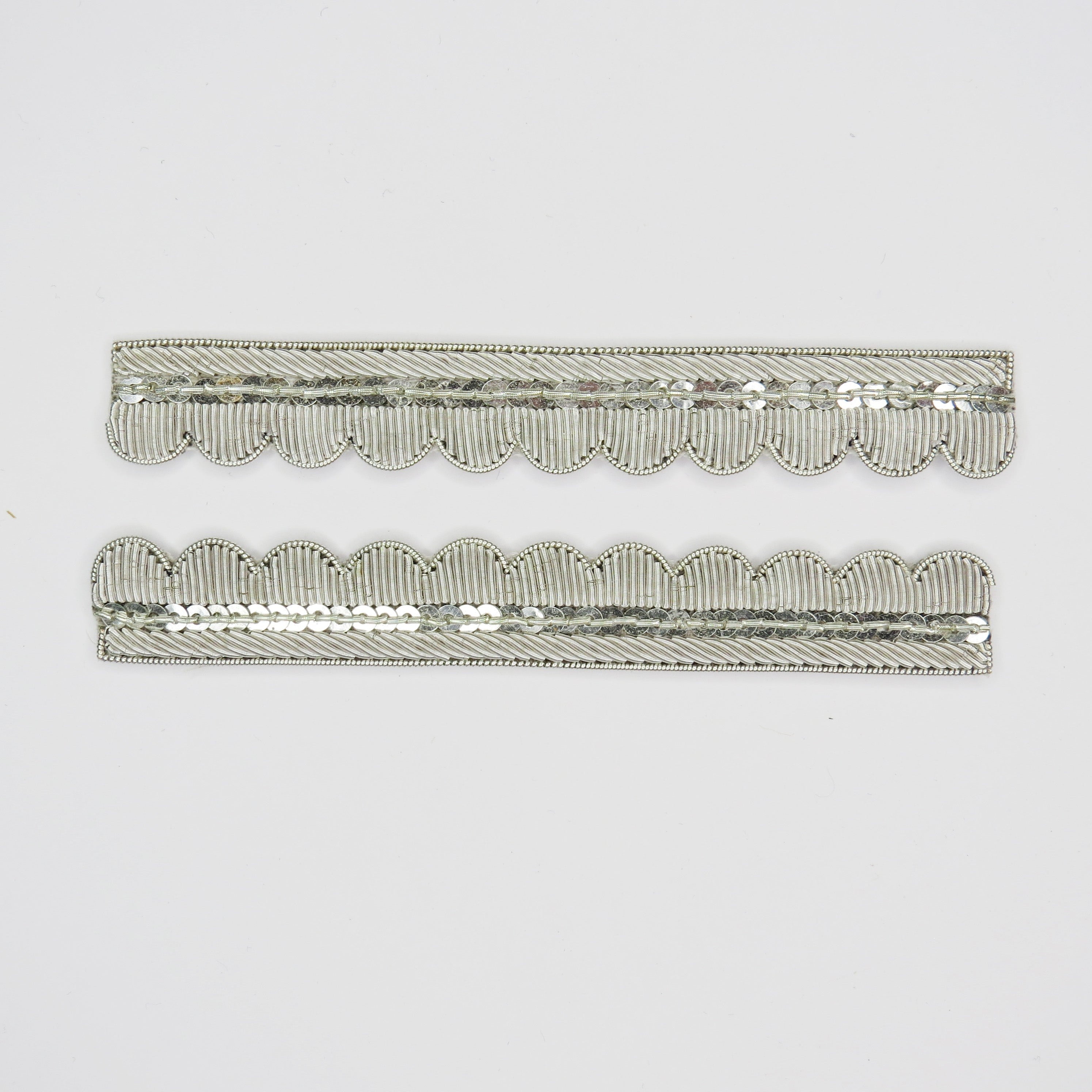 Repeat Pattern Coat Edging Silver (4334445854792)