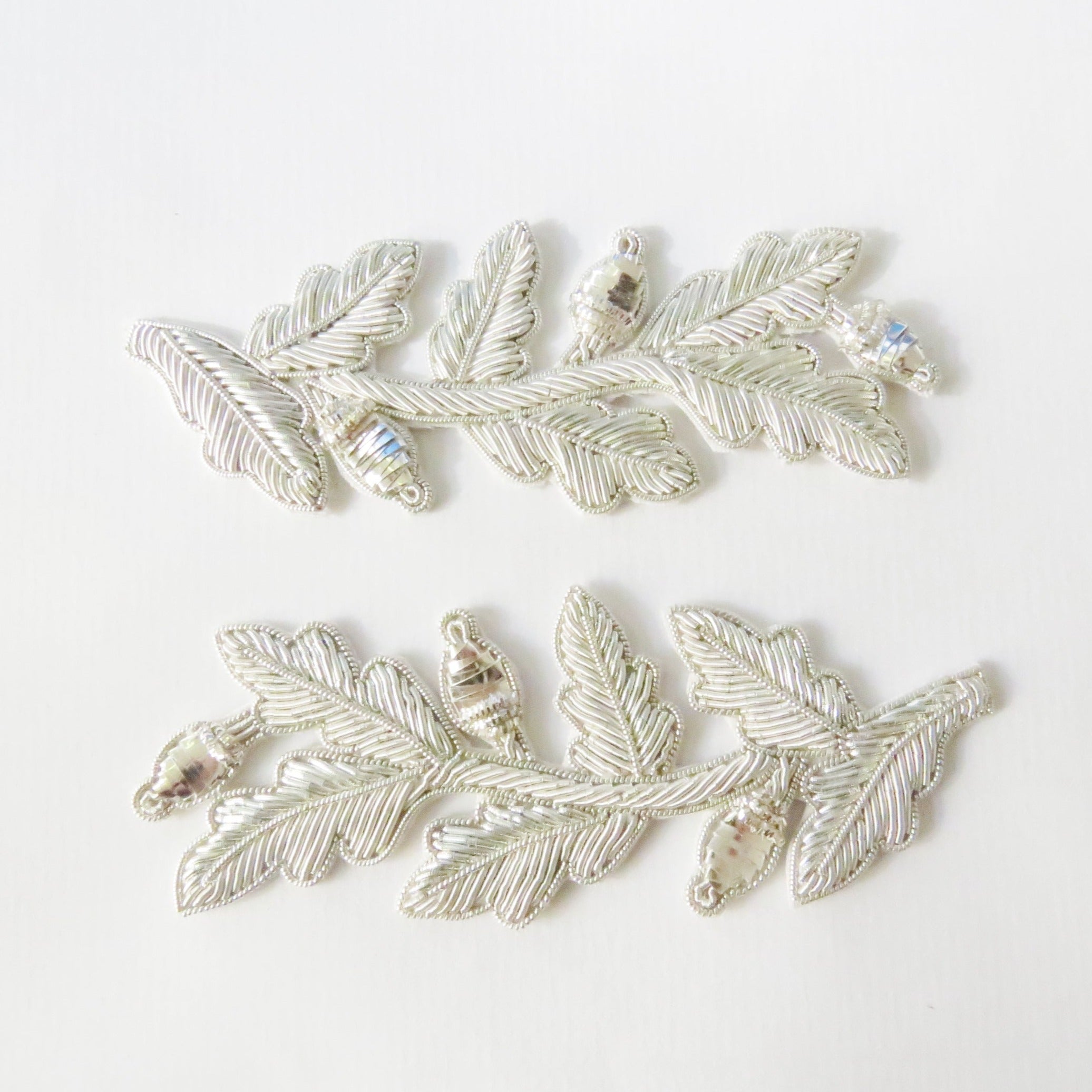 Repeat Pattern Oak Leaf (with acorn) Silver (4334447034440)