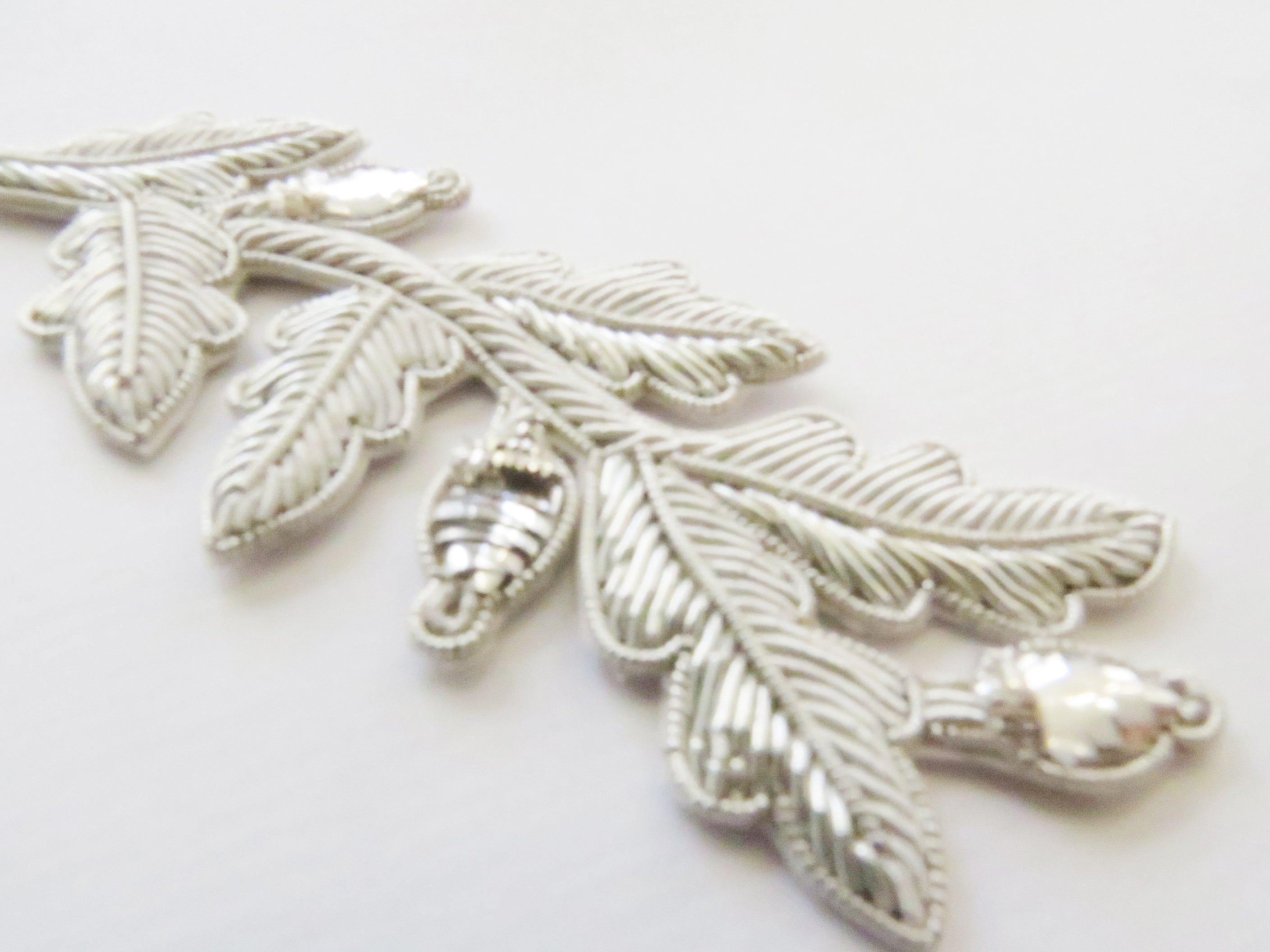 Repeat Pattern Oak Leaf (with acorn) Silver (4334447034440)