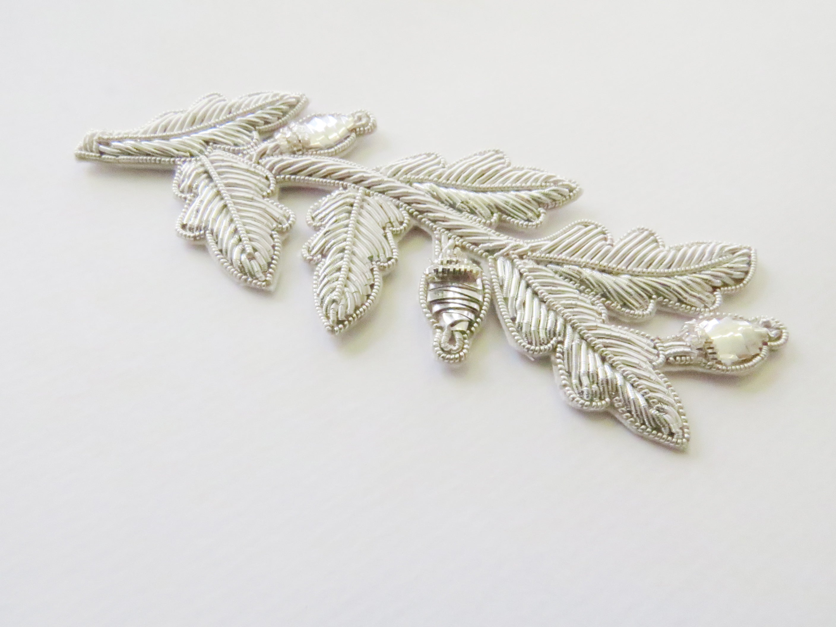 Repeat Pattern Oak Leaf (with acorn) Silver (4334447034440)