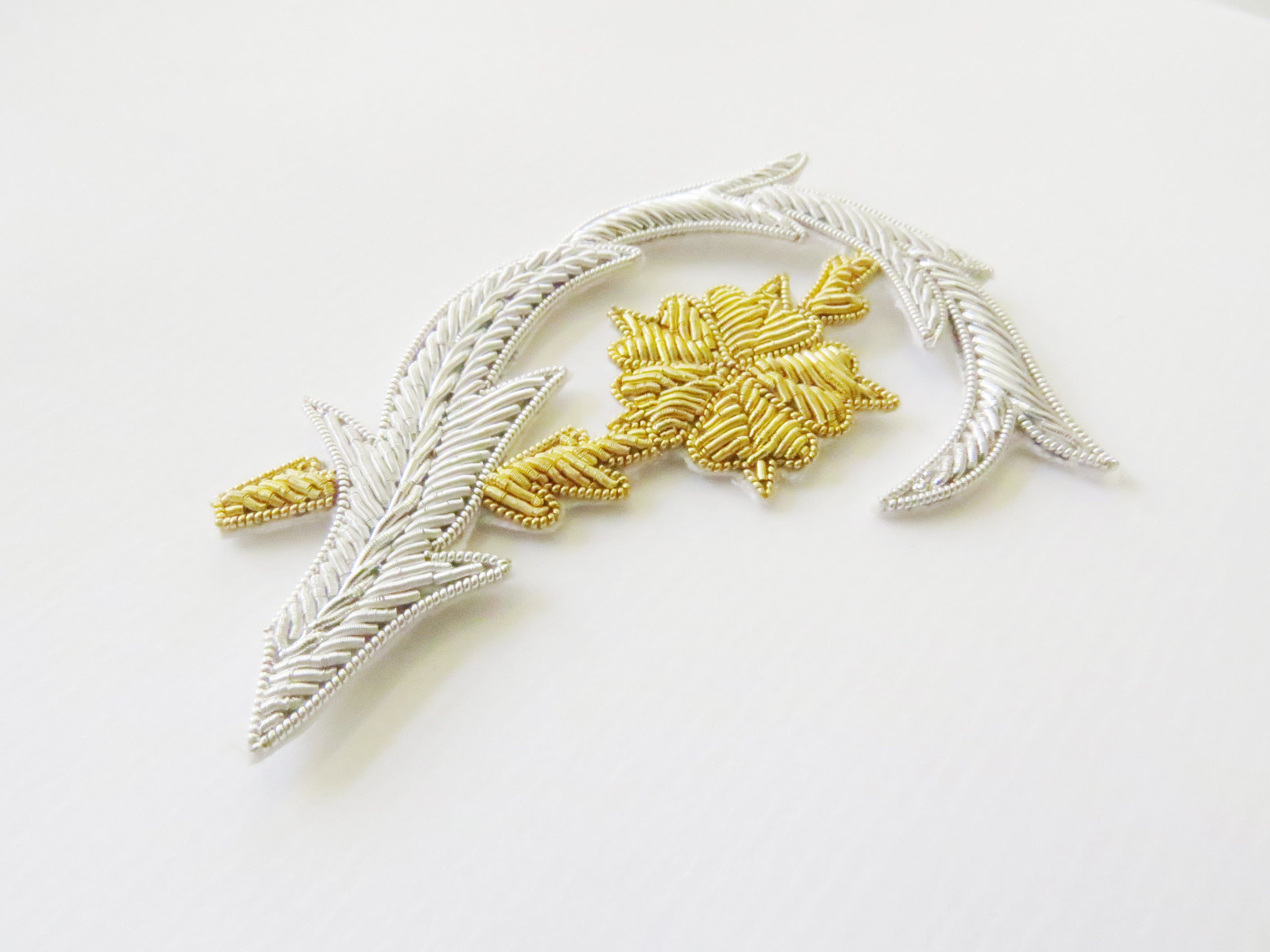 Repeat Pattern Flower Silver (with Gold Flower) (4334447263816)