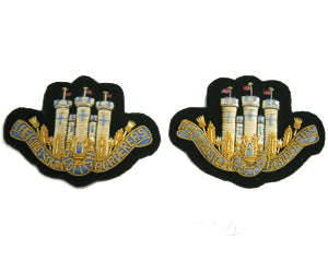 KINGS OWN SCOTTISH BORDER - COLLAR BADGES