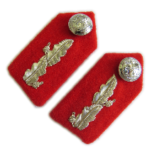 Lietenant SSO Oakleaf Gorgets Scarlet (4334496841800)