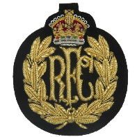 ROYAL FLYING CORPS BLAZER BADGE WITH KING'S CROWN