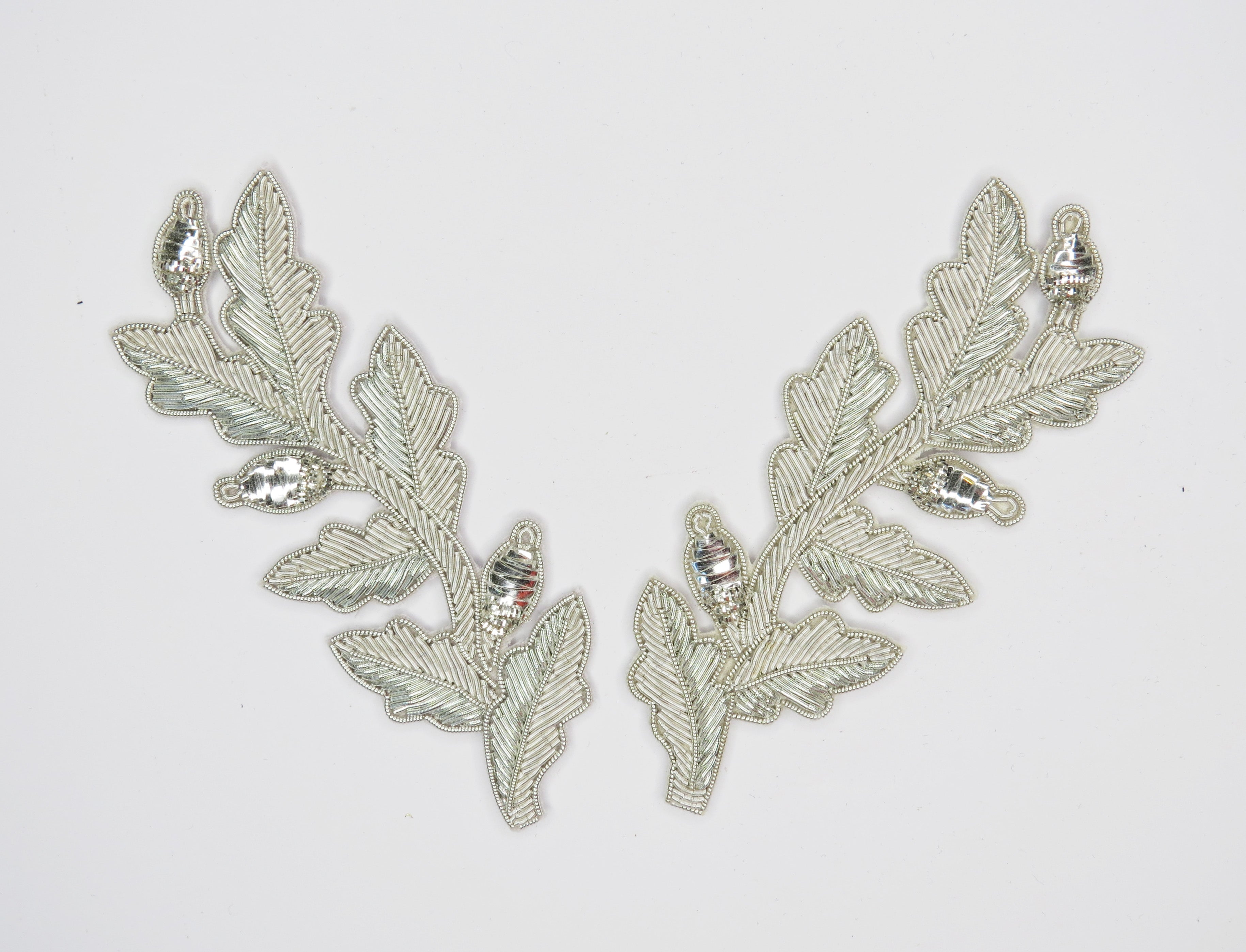 Repeat Pattern Oak Leaf (with acorn) Silver (4334447034440)