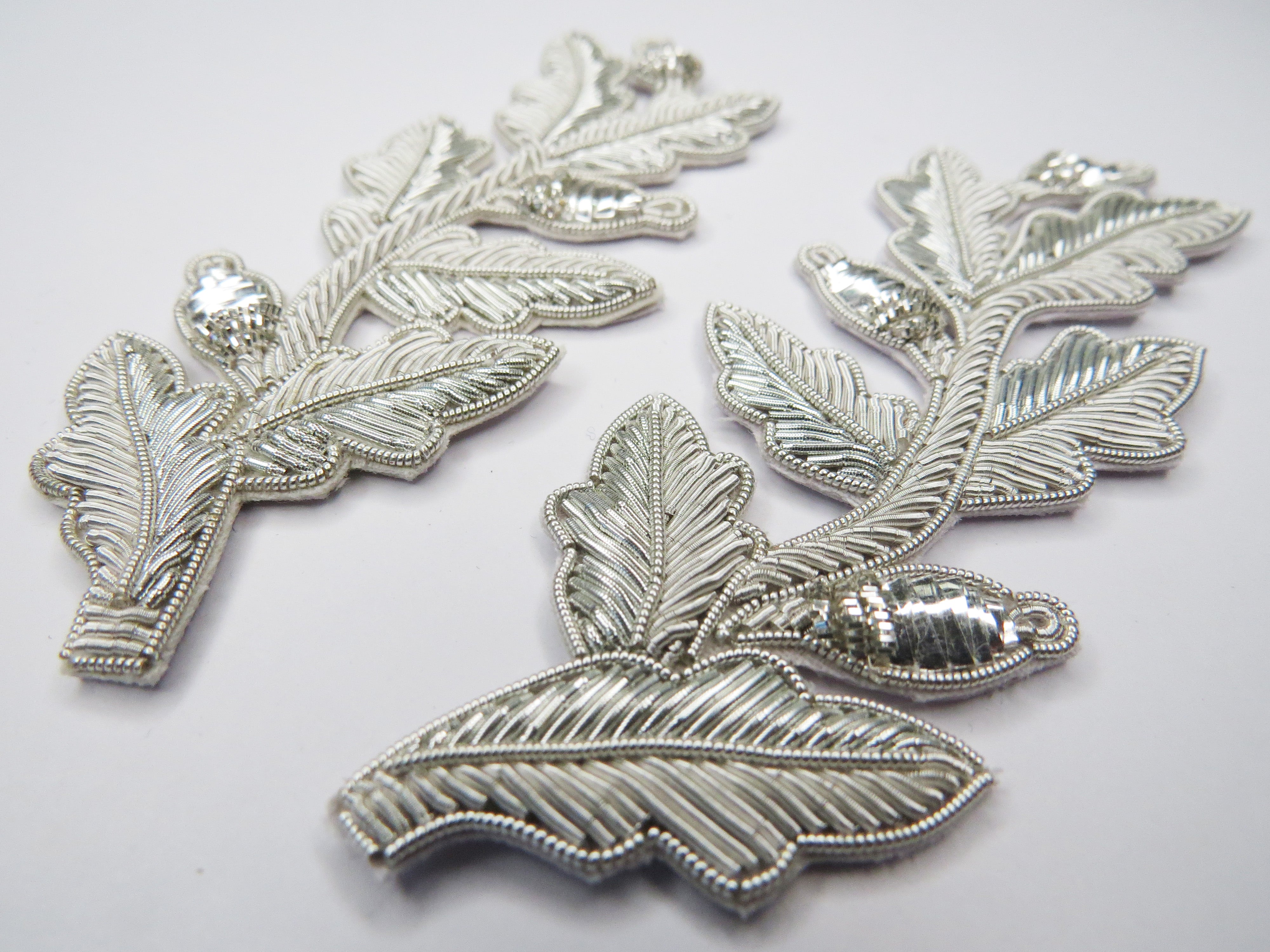 Repeat Pattern Oak Leaf (with acorn) Silver (4334447034440)