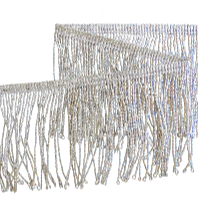 SILVER MYLAR THREAD FRINGE 3 INCH (70 mm) (4334640693320)