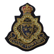 SUSSEX YEOMANRY Regiment BLAZER BADGE