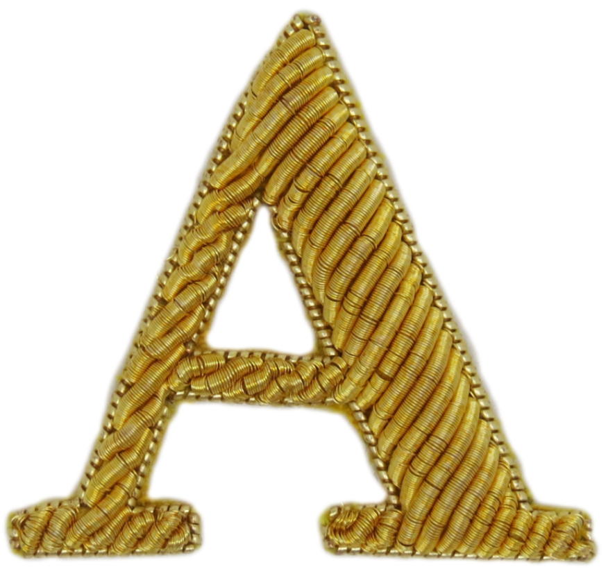 Serif Gold Embroidered Letters (4382370365512)