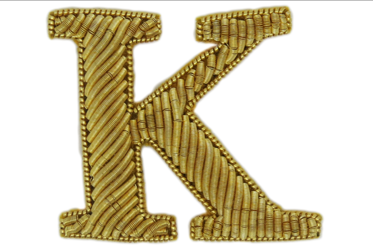 Serif Gold Embroidered Letters (4382370365512)