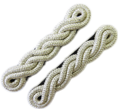 Shoulder Cords Double Twist Mylar Silver (4334502805576)