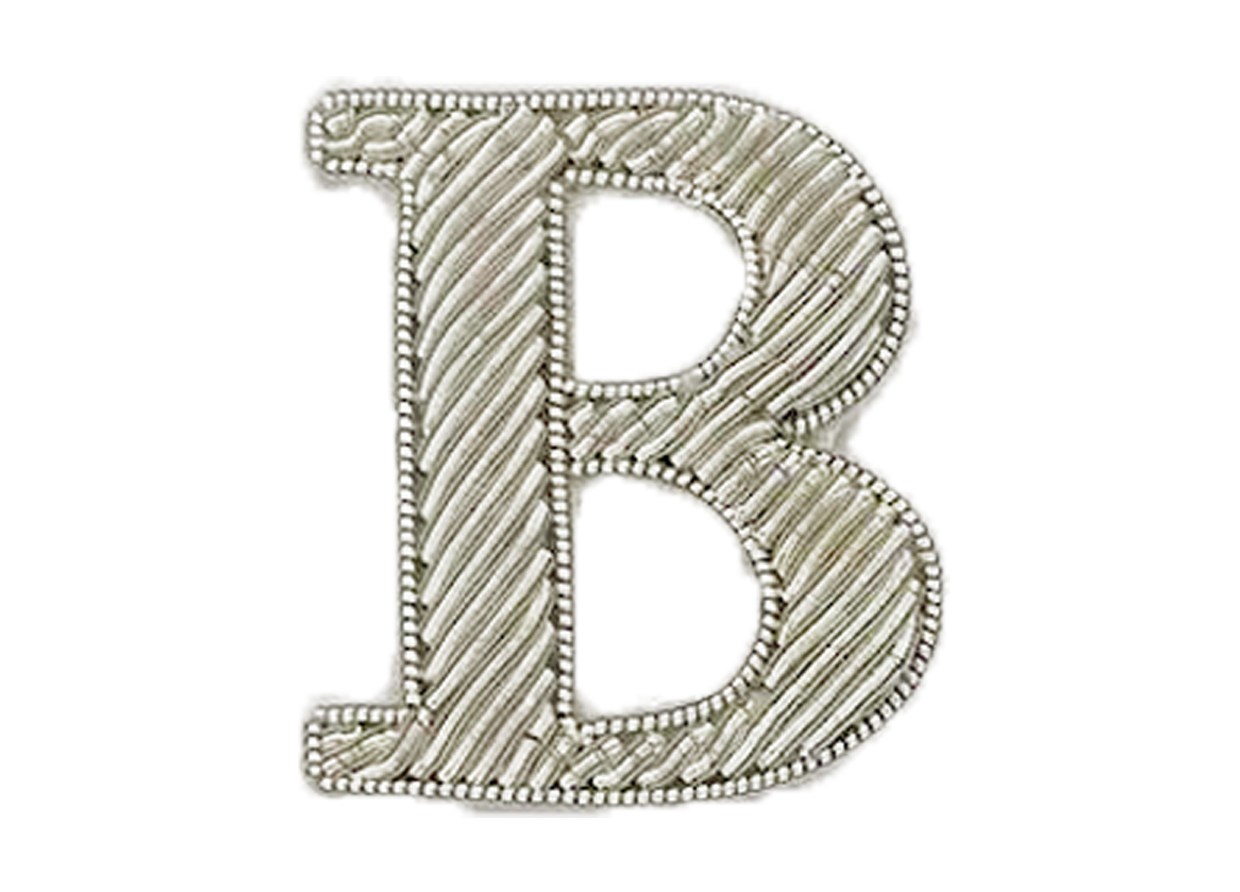 Silver Goldwork Initial Letter (6695712653491)
