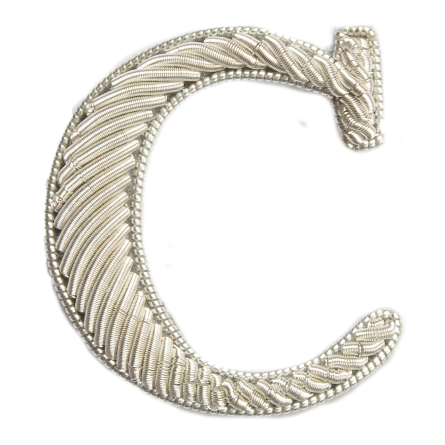 Silver Goldwork Initial Letter (6695712653491)