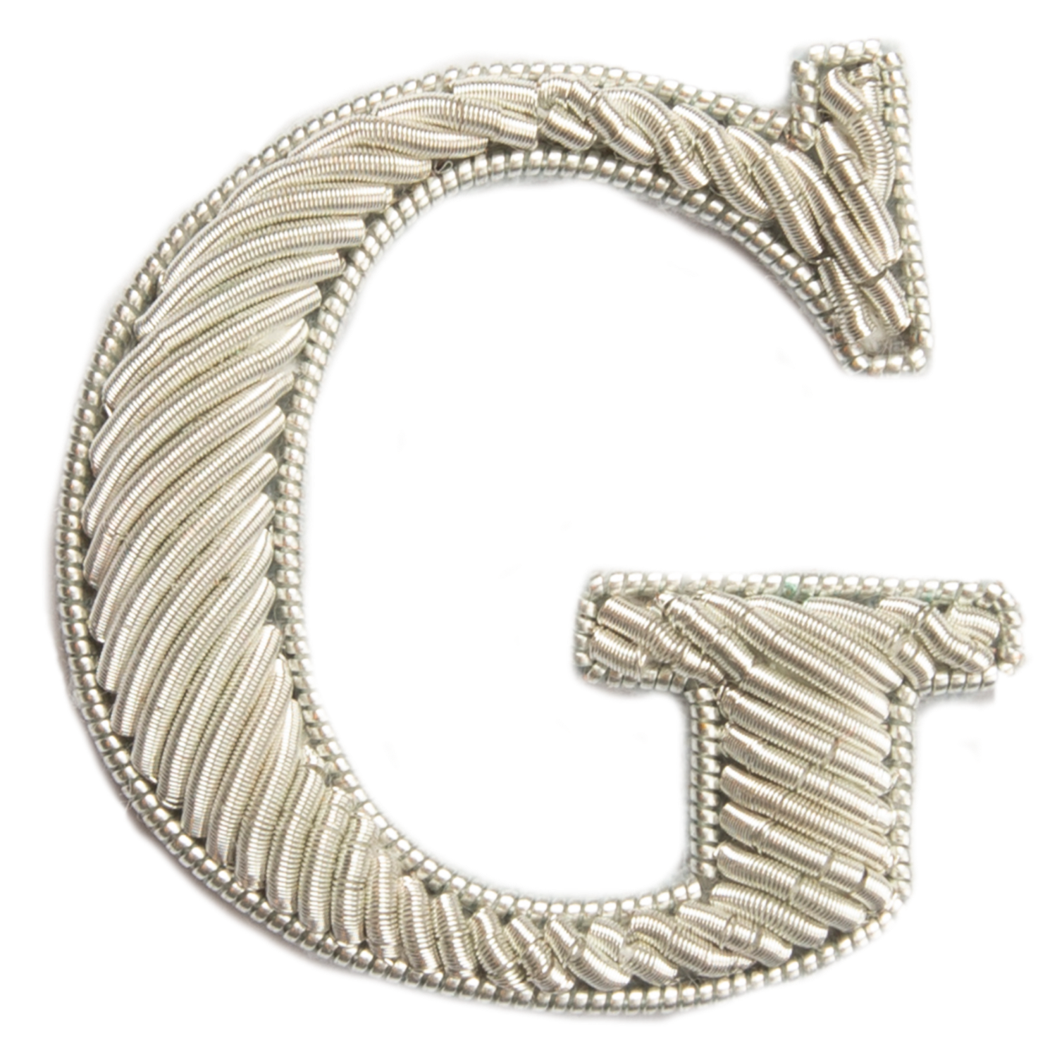 Silver Goldwork Initial Letter (6695712653491)