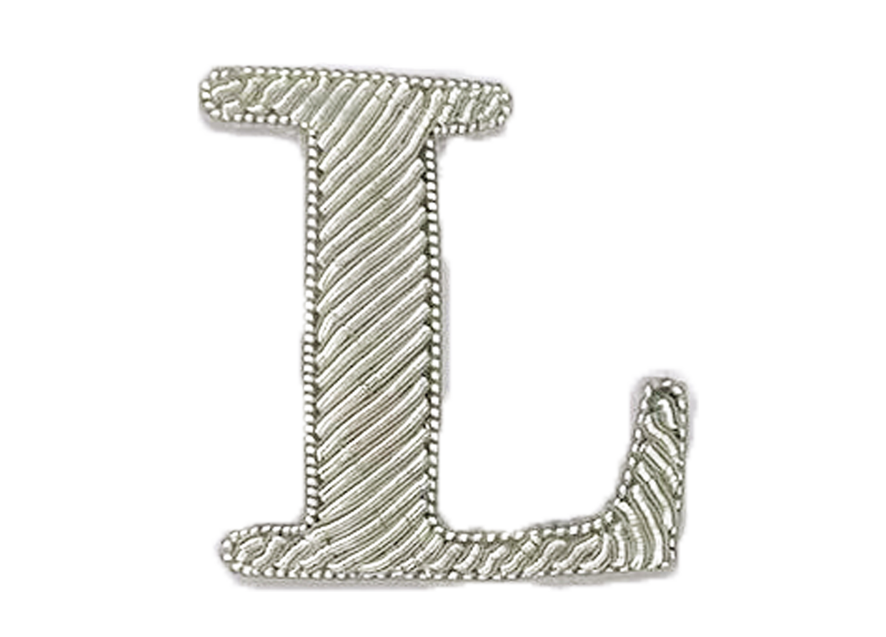 Silver Goldwork Initial Letter (6695712653491)
