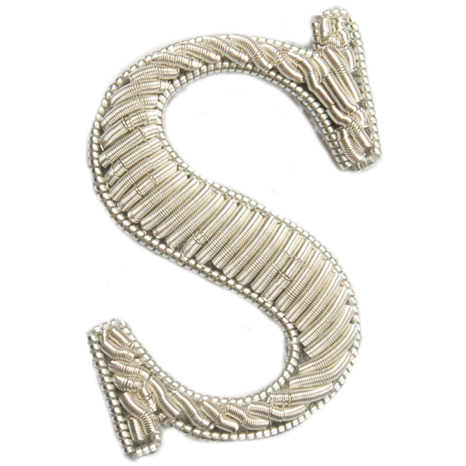 Silver Goldwork Initial Letter (6695712653491)