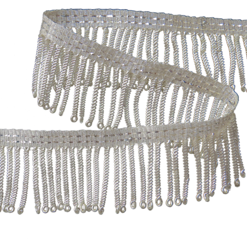 Silver Plated Bullion Fringe (1 Inch) (4334637842504)