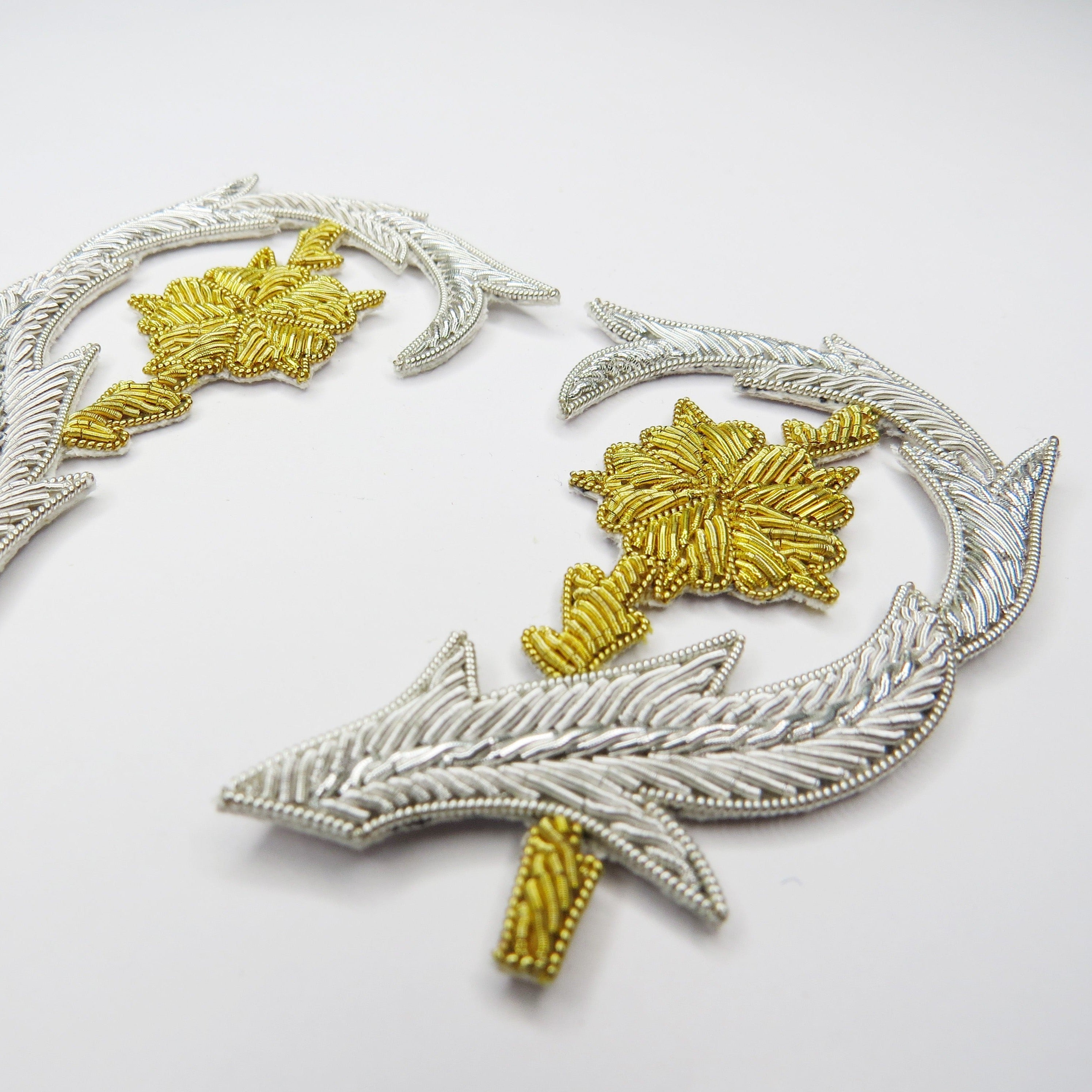 Repeat Pattern Flower Silver (with Gold Flower) (4334447263816)