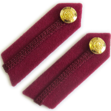 Staff Service Dress Gorgets Medical Maroon (4334493007944)