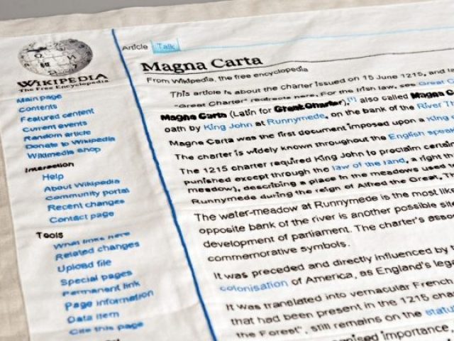 A stitch in time: Cornelia Parker's Magna Carta British Library