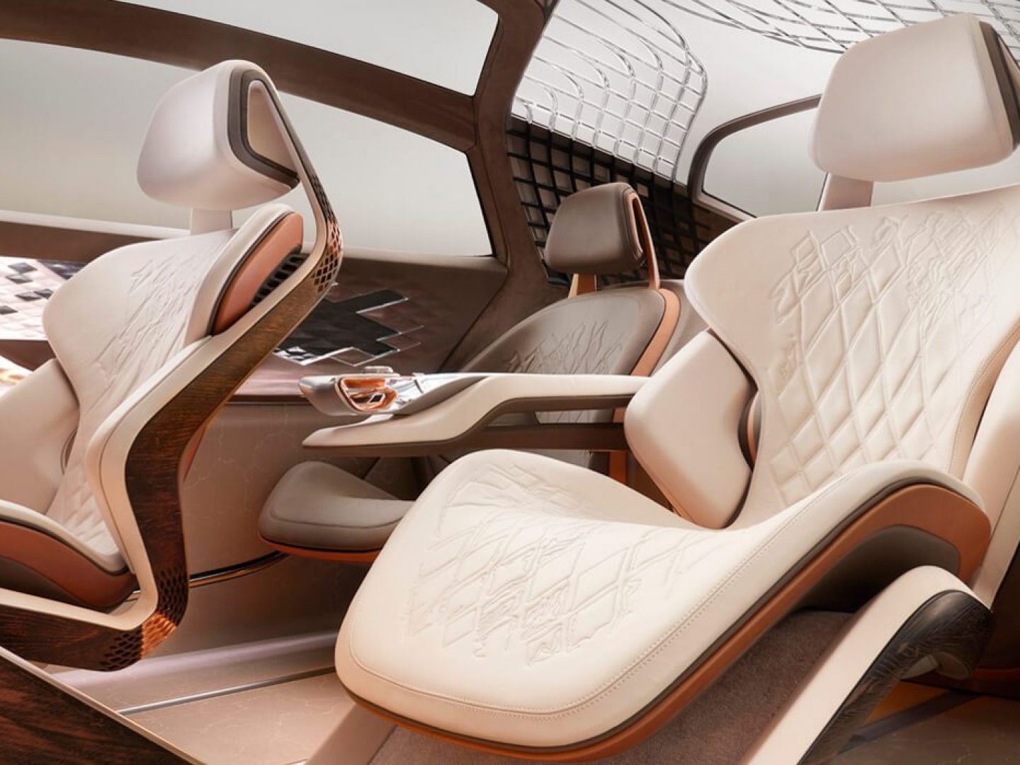 Bentley EXP 100-GT front-seats studio