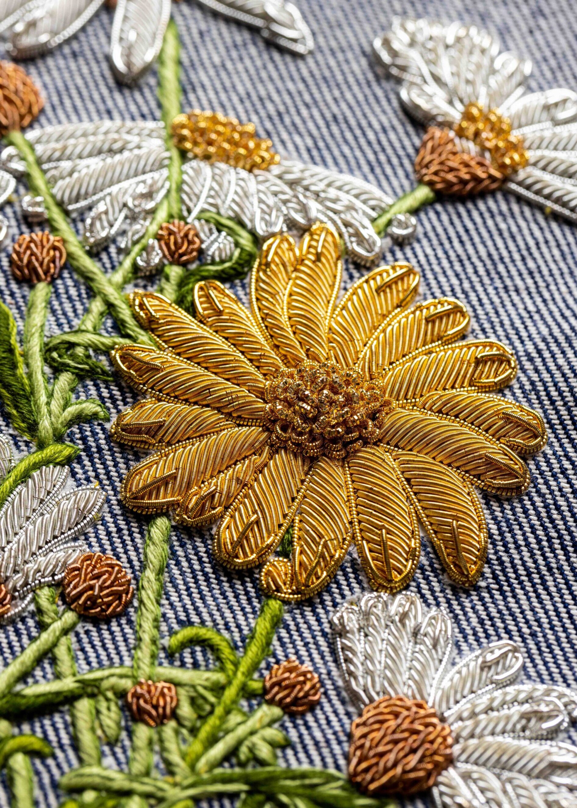 Embroidered flowers for Mother's Day