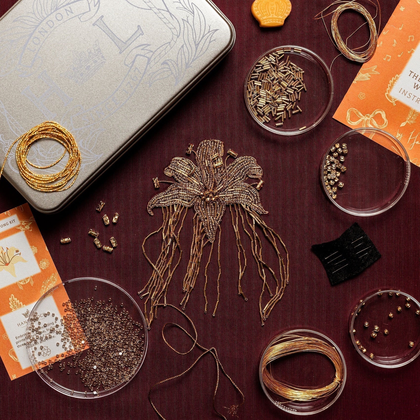 Anna May Wong Embroidery Kit Sample