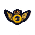 Air Despatch Arm Badge Gold Wings on Navy - Mess Dress
