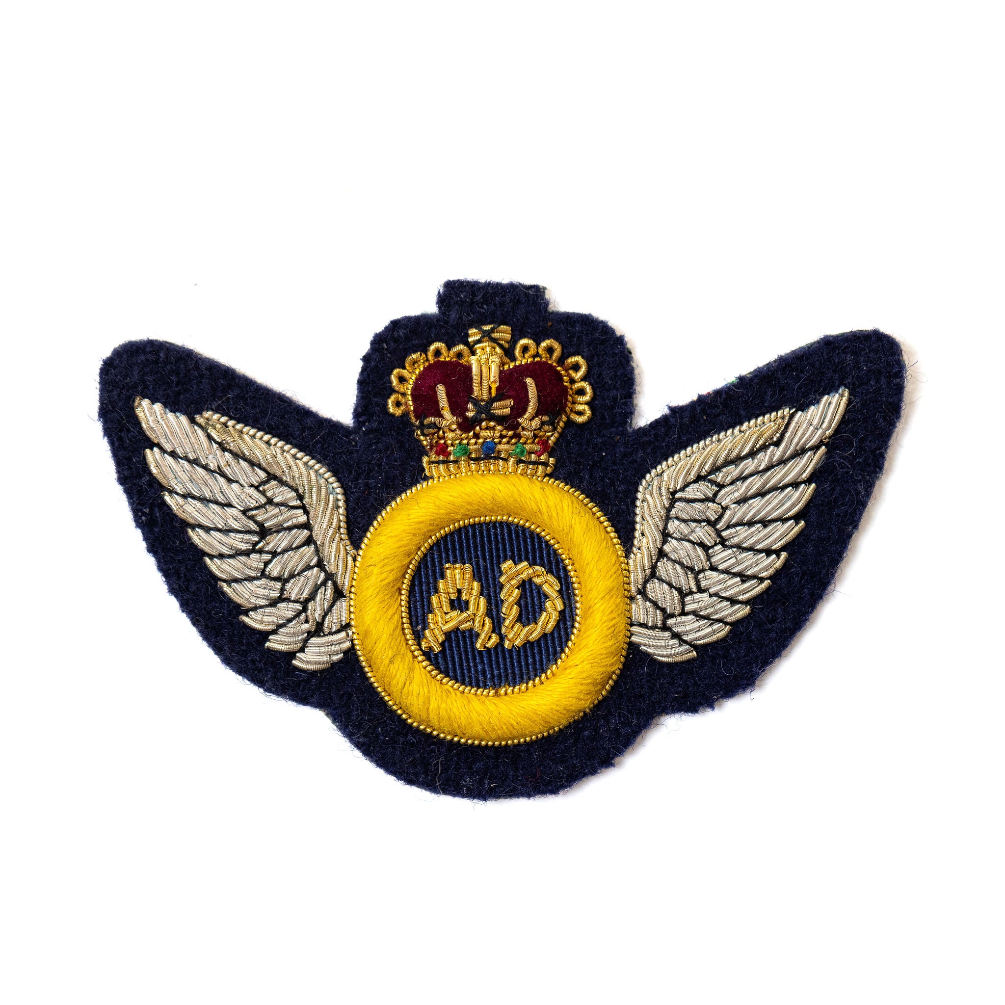 Air Despatch Arm Badge Silver Wings on Navy - No.1 Dress