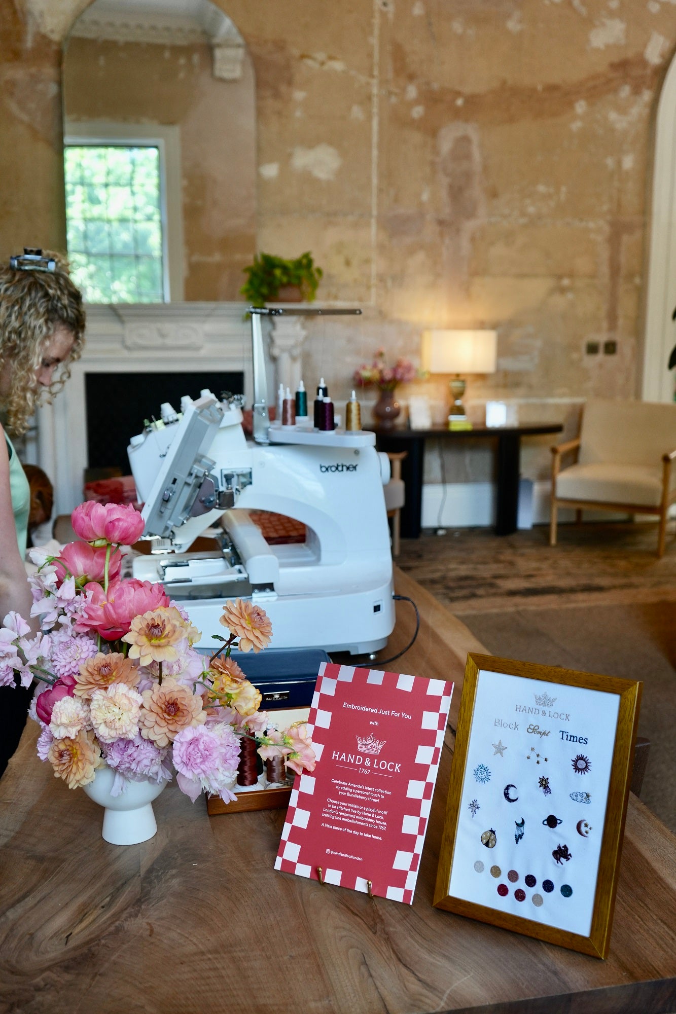 Amanda Holden x Bundleberry QVC Bespoke Machine Embroidery Event