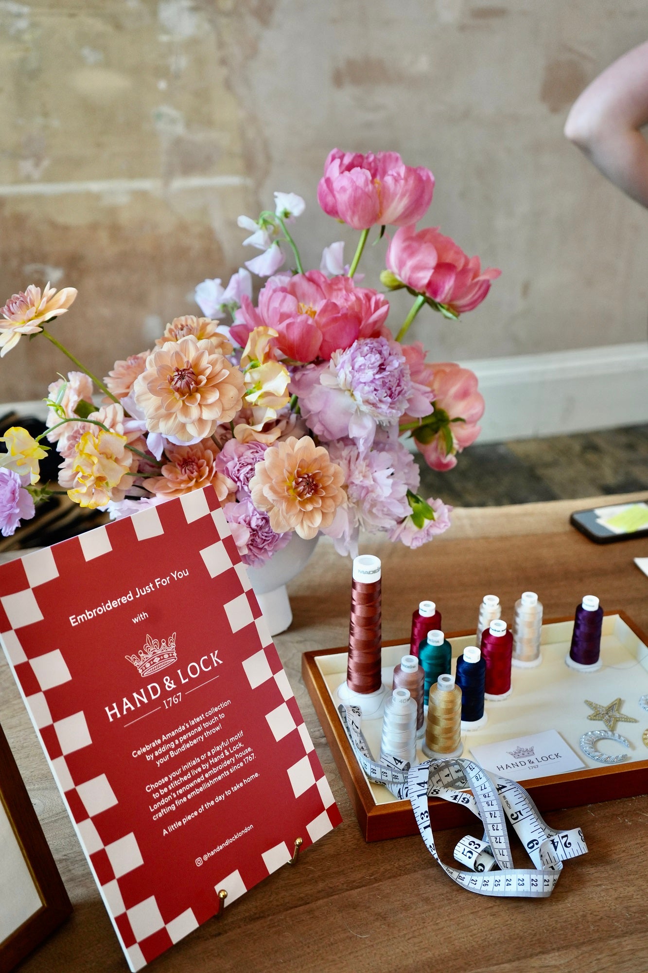 Amanda Holden x Bundleberry QVC Bespoke Machine Embroidery Event