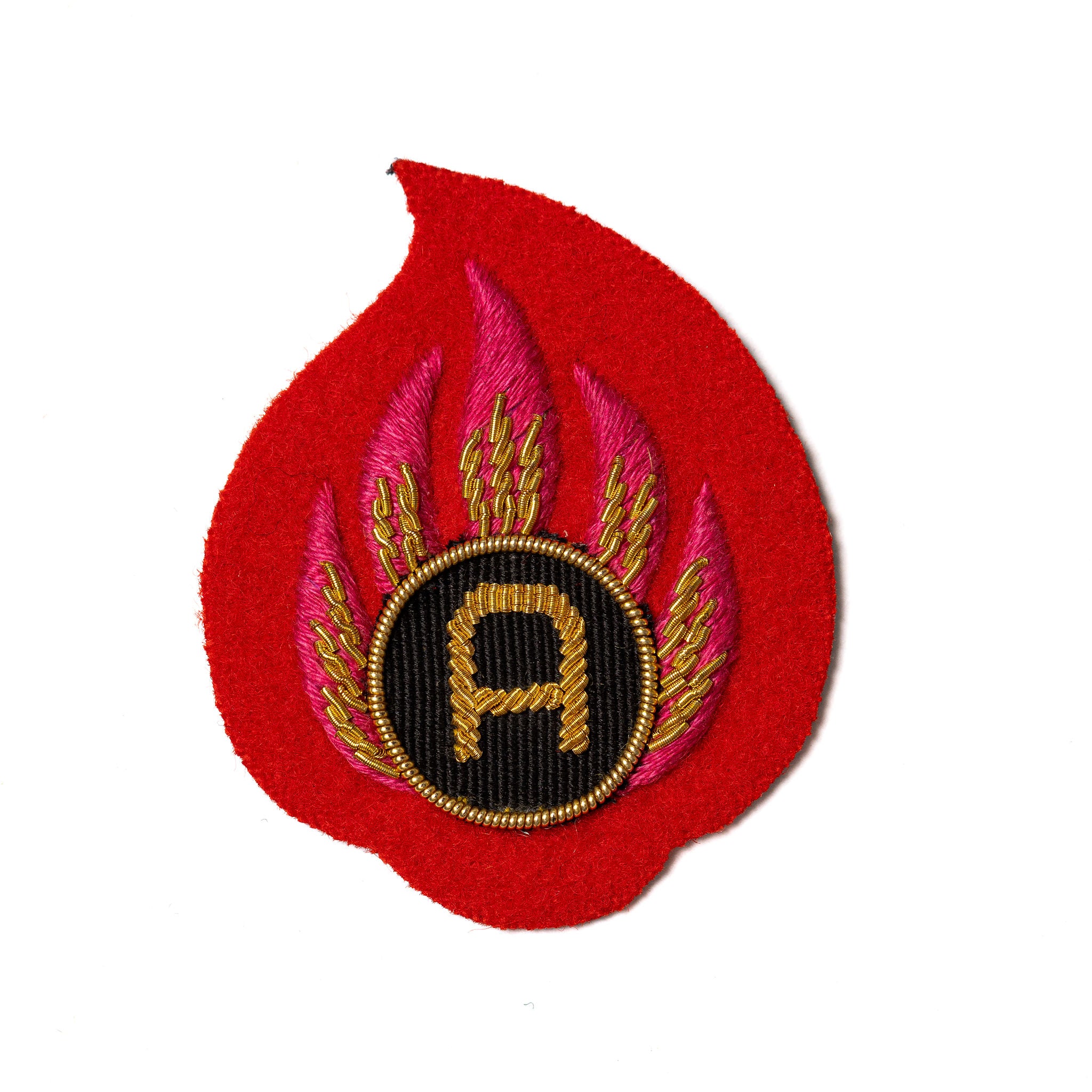 Ammunition Technician Examiner Arm Badge O/R on Red (Large)