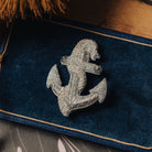Anchor Hand Embroidered Brooch 