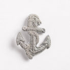 Anchor Hand Embroidered Brooch 