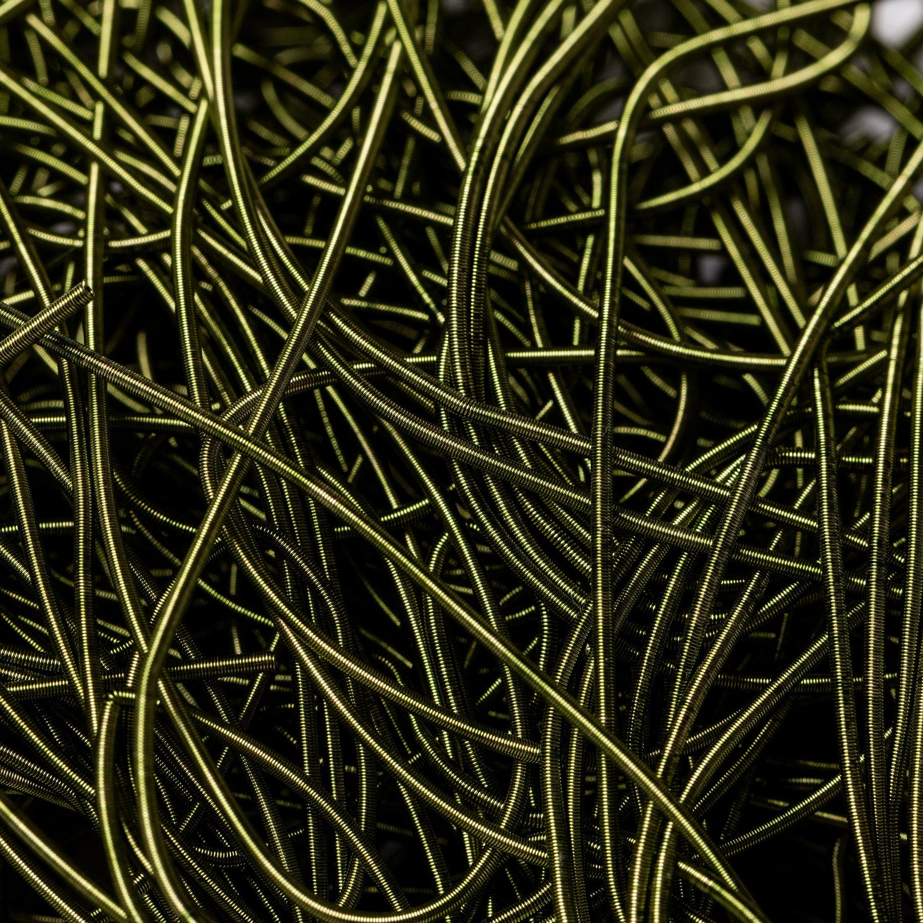 Fern Green Goldwork Embroidery Bullion Close Up