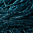 Turquoise Bright Check Goldwork Embroidery Bullion Close Up