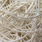 Silver Check Goldwork Embroidery Bullion Close Up