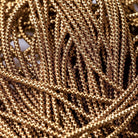 Warm Gold Check Goldwork Embroidery Bullion Close Up