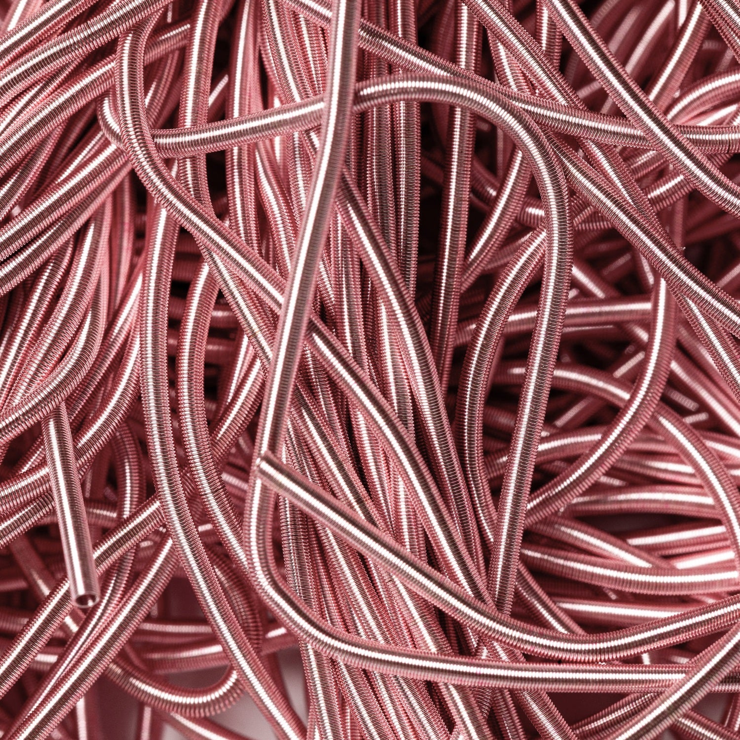 Candy Pink Goldwork Embroidery Bullion Close Up