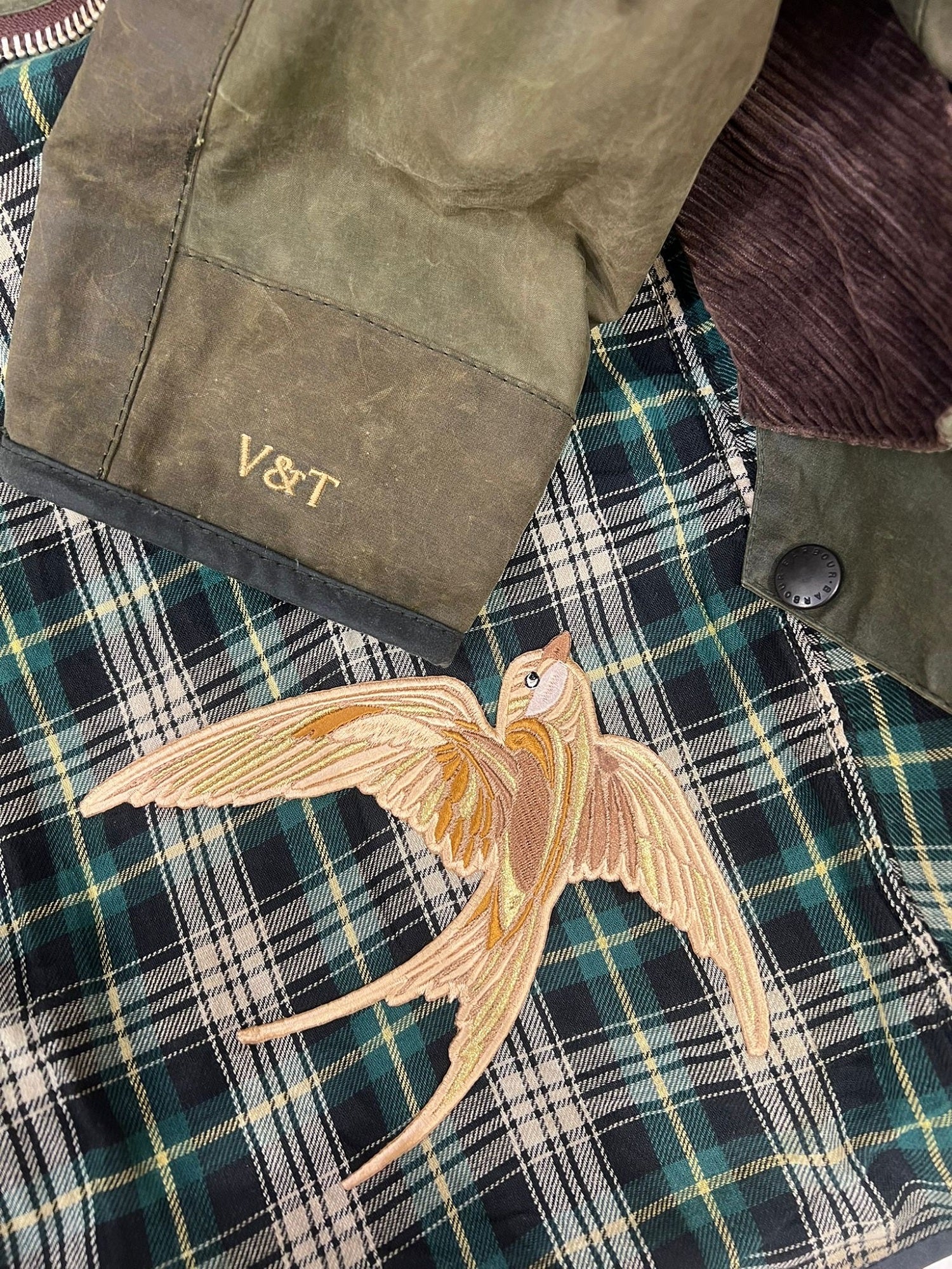 Barbour Reloved Bespoke Machine Embroidery Event