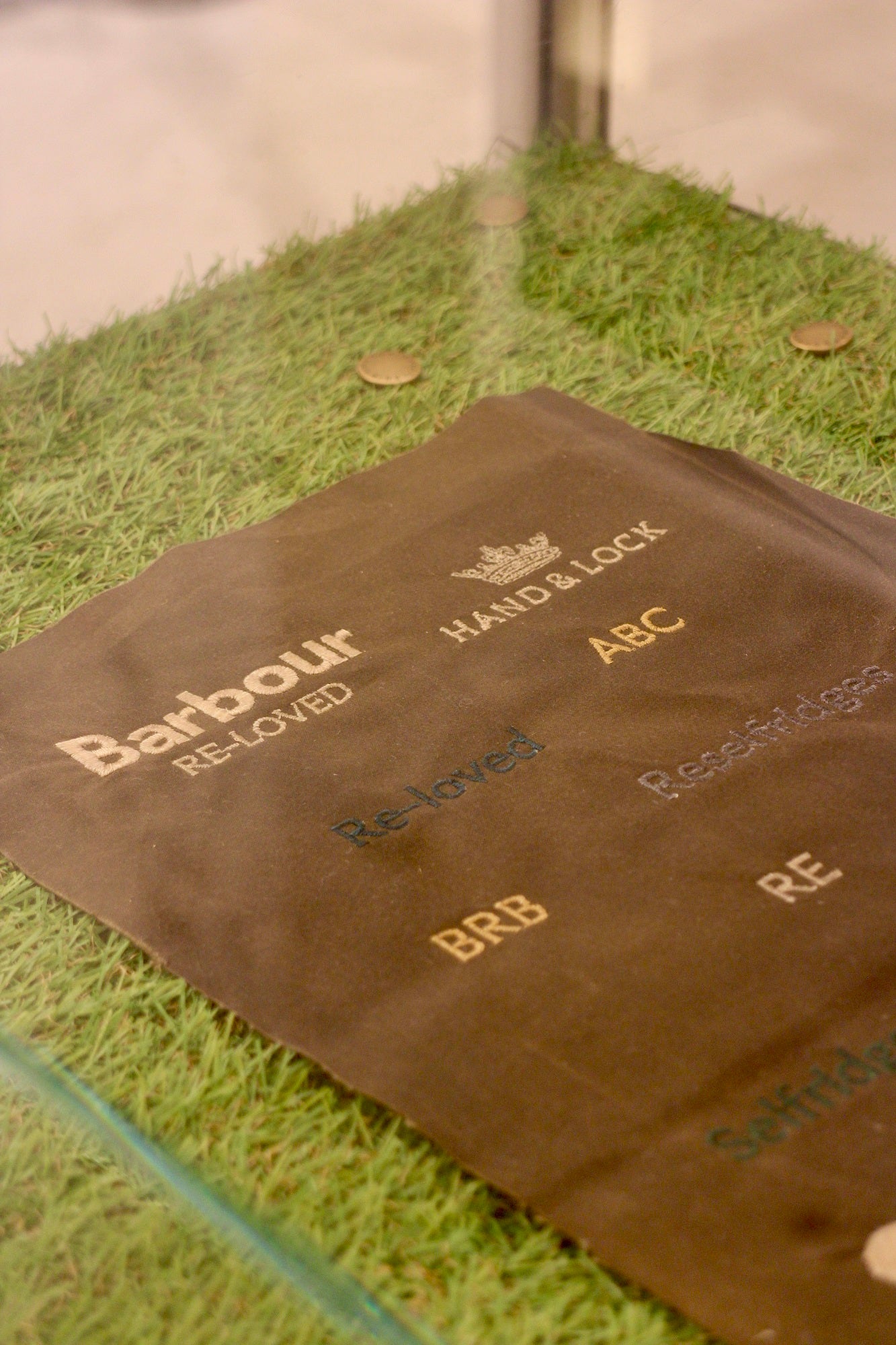 Barbour Reloved Bespoke Machine Embroidery Event