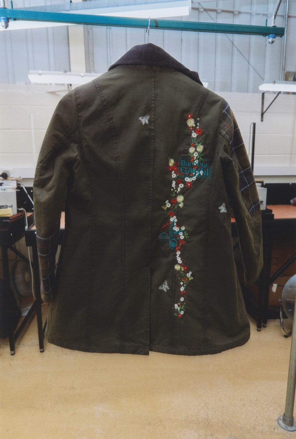 Barbour X Ganni Collaboration - Bespoke Embroidery