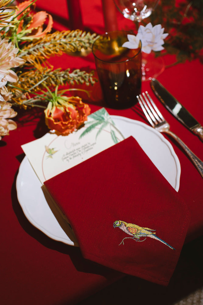 Bash Events Bespoke Embroidered Napkins