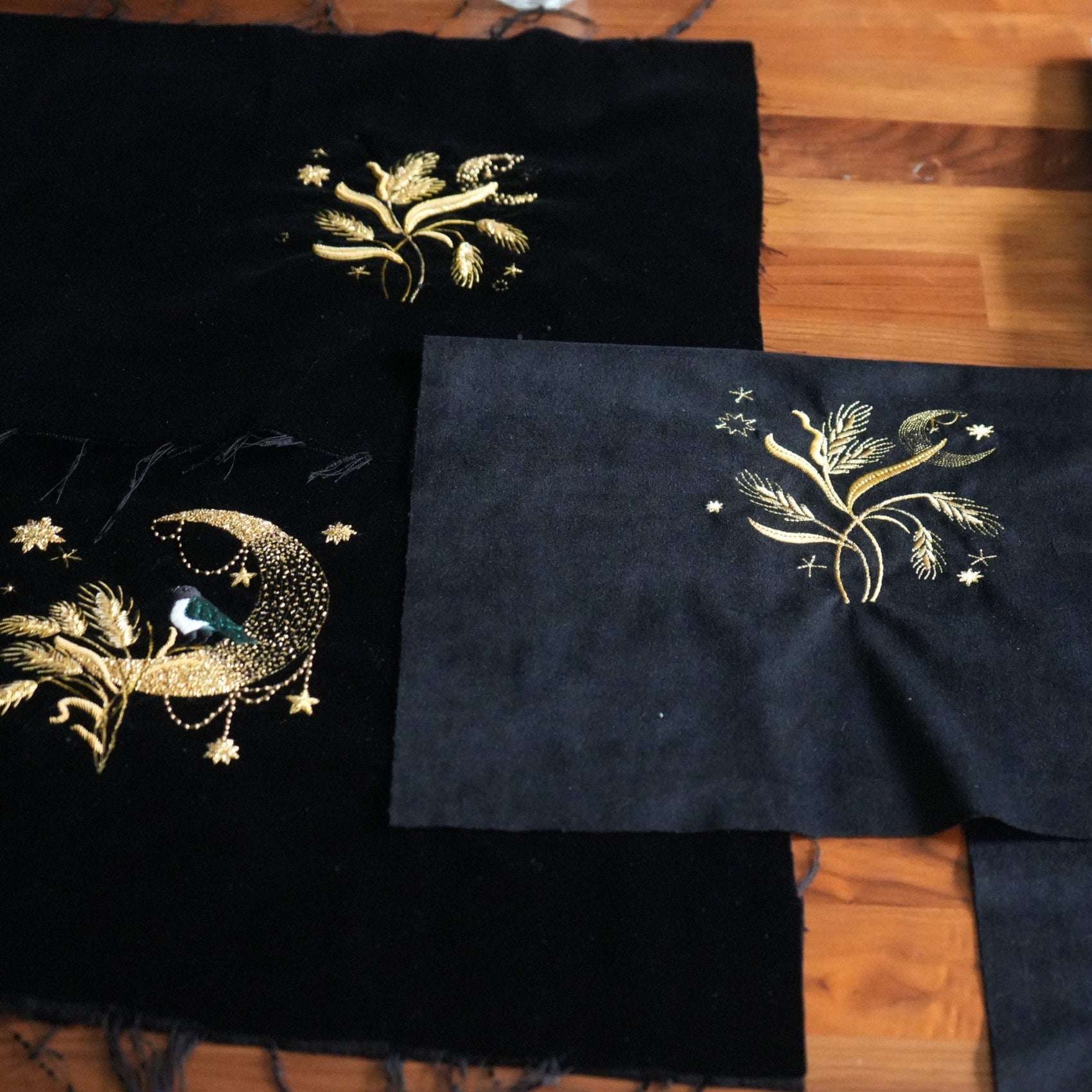 Bernadette Banner Goldwork Embroidery Kit Samples