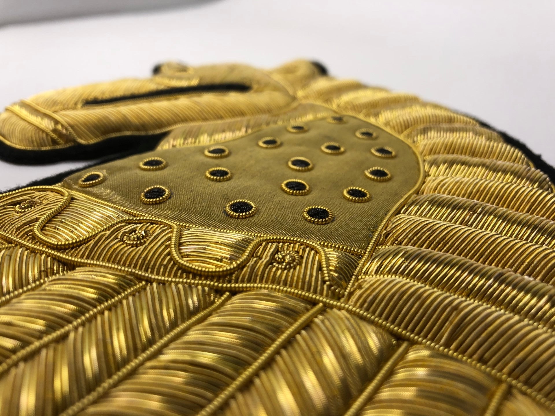 Burberry Hand Embroidered Goldwork Flag Detail