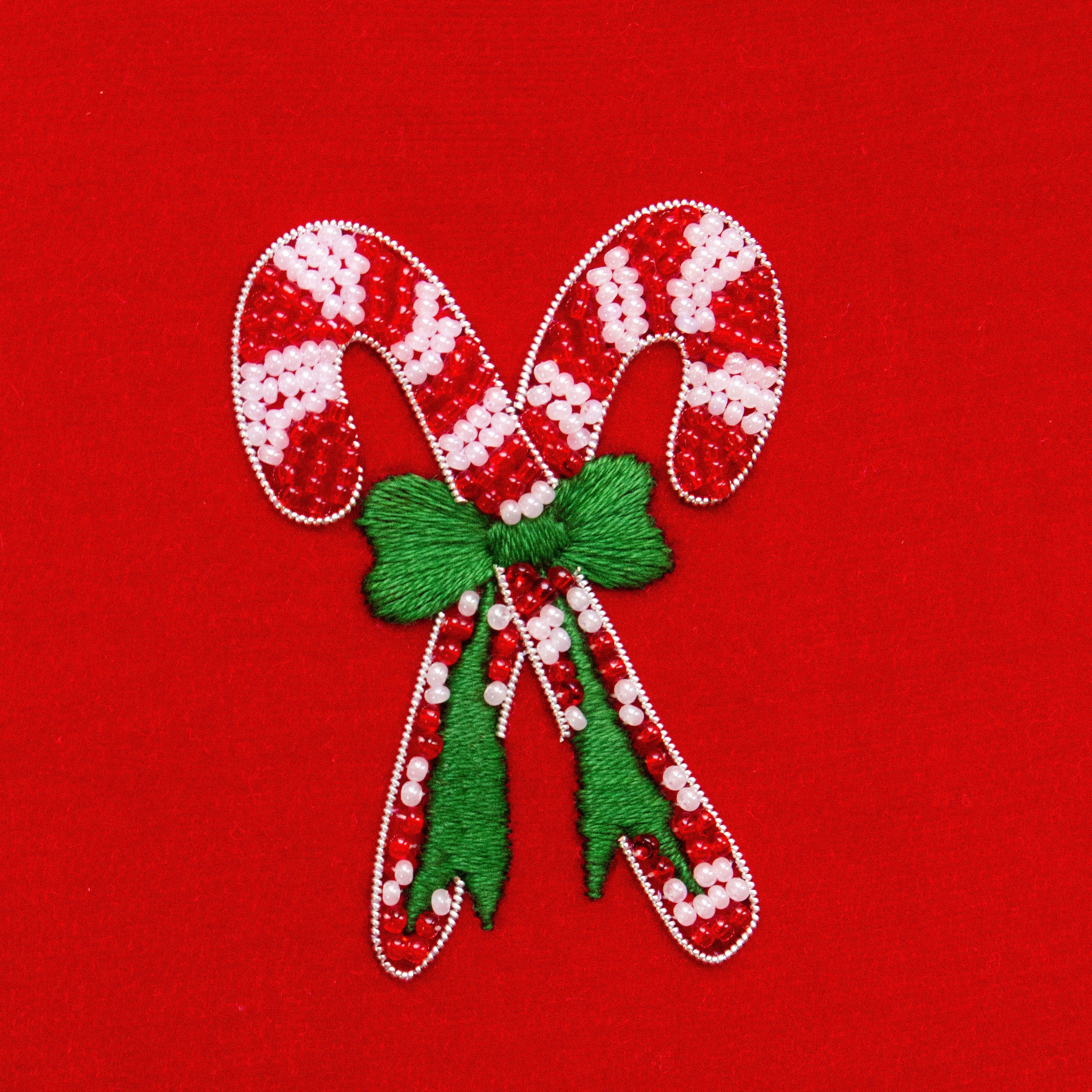 Hand & Lock School: Candy Canes Hand Embroidery Taster Course