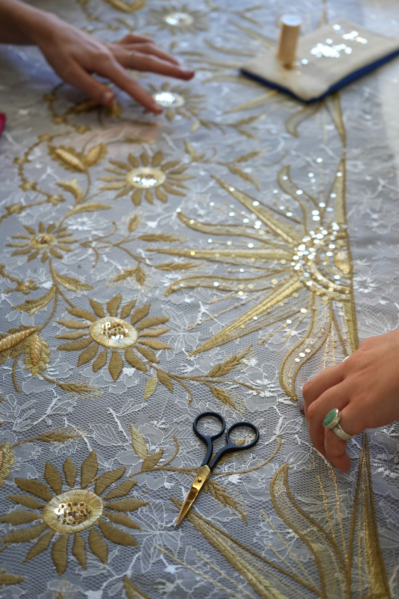 Celestial Embroidery for Jennifer Klein Couture - Threads Post